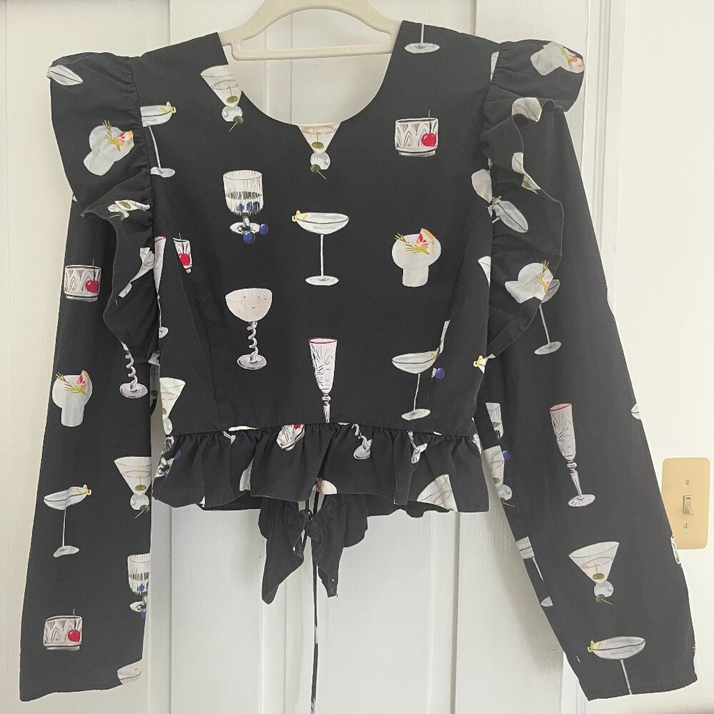 Camilla Top - Cin Cin print Allina Liu Says Gah! XS